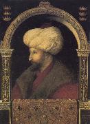 Gentile Bellini Portrait of the Ottoman sultan Mehmed the Conqueror Sweden oil painting artist